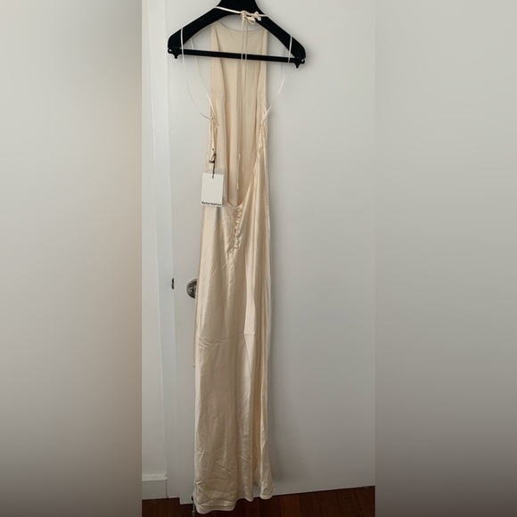 Reformation Jeany silk maxi dress gown Fior Di Latte - Picture 5 of 8